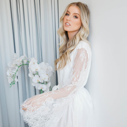 Jasmine Full-Length Satin Bridal Robe