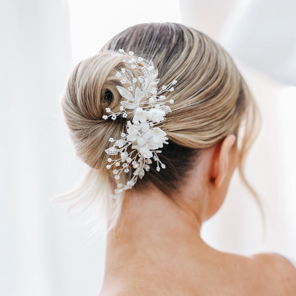 Georgiana Floral Bridal Hair Comb